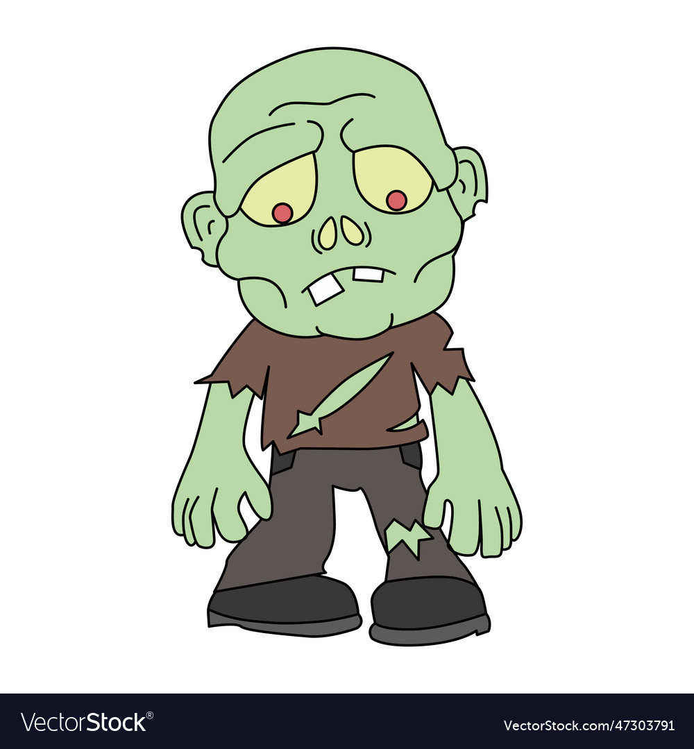 Zombie cartoon Royalty Free Vector Image - VectorStock