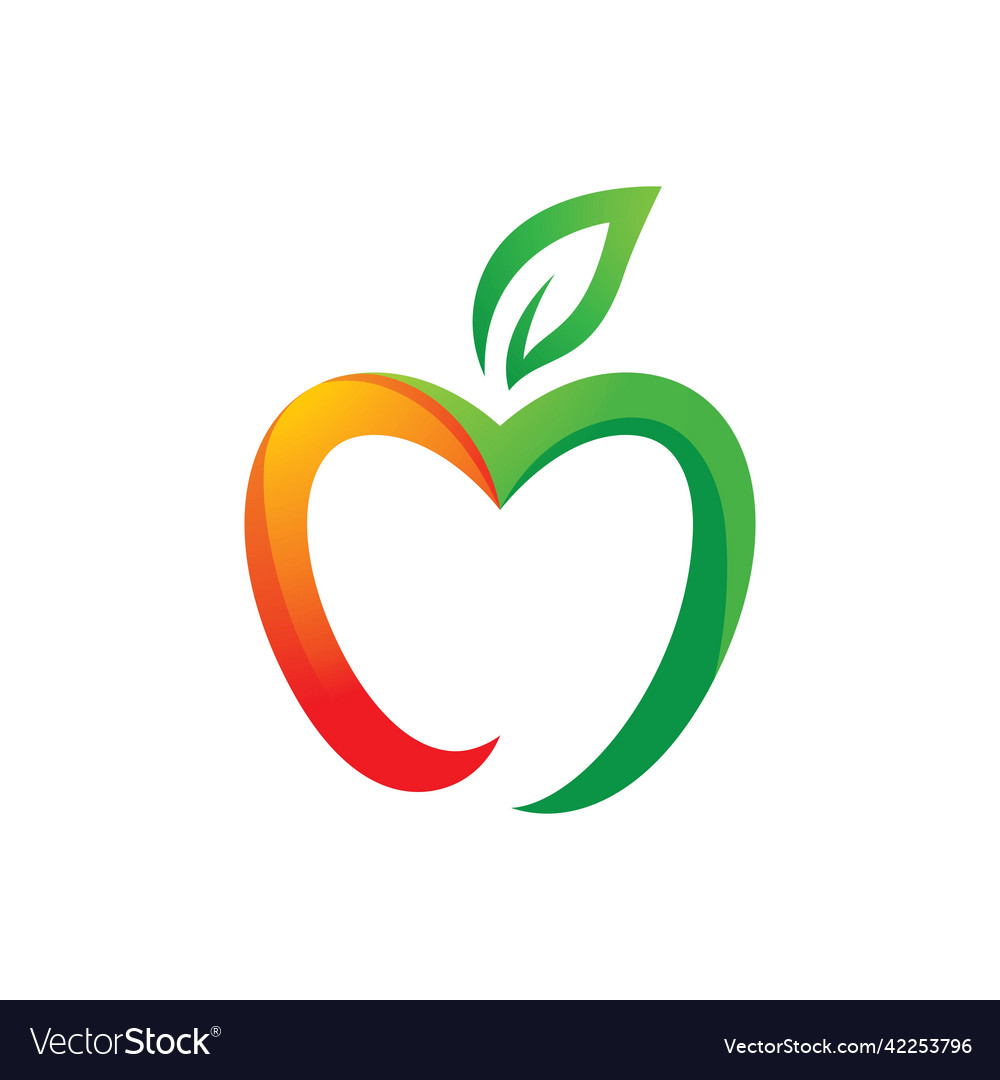 Apple logo images Royalty Free Vector Image - VectorStock