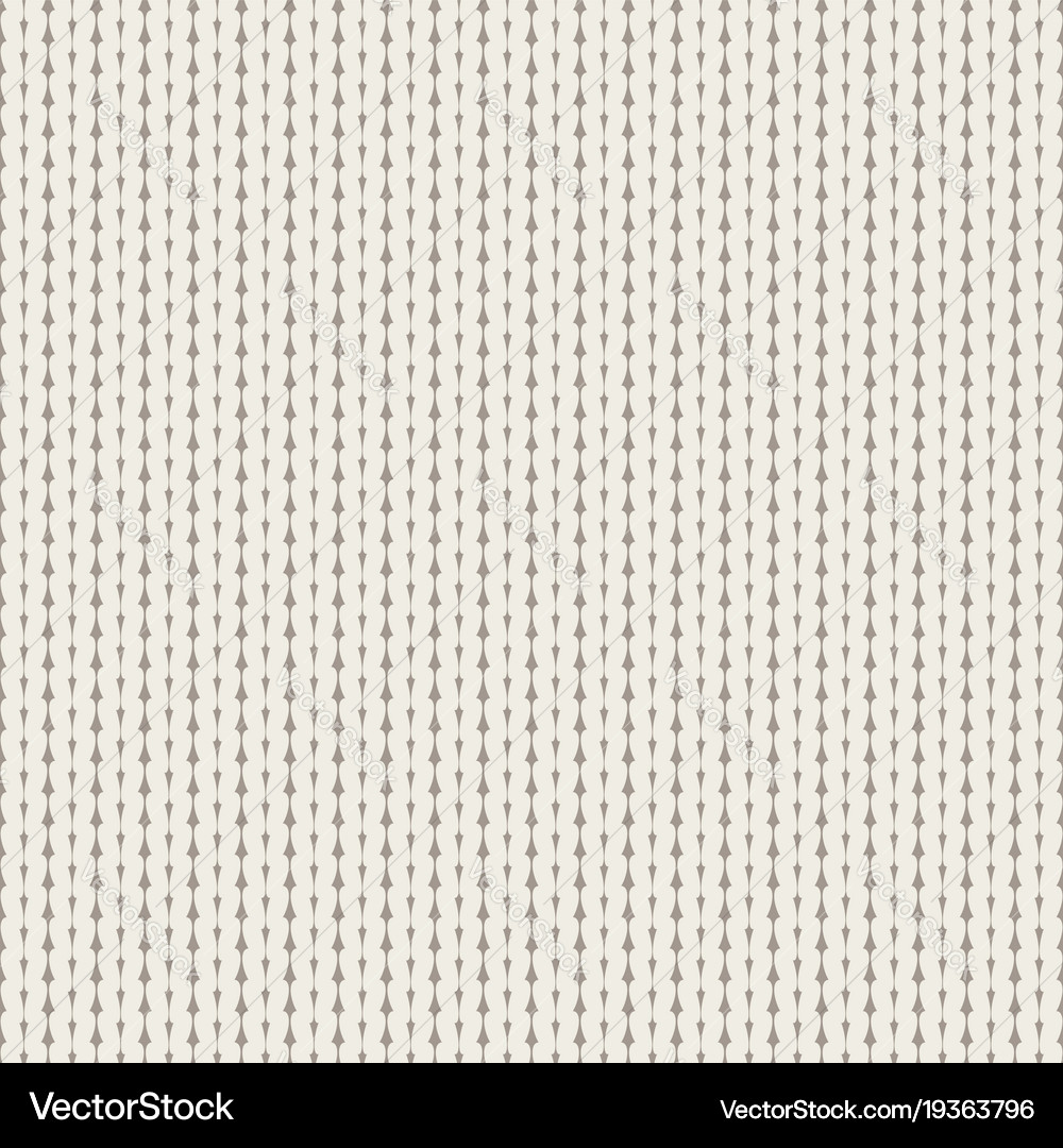 Knitted white seamless pattern Royalty Free Vector Image