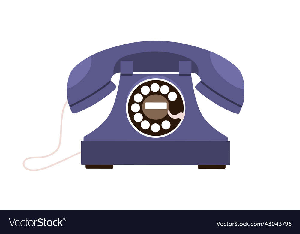 Retro rotary telephone with disk dial headset