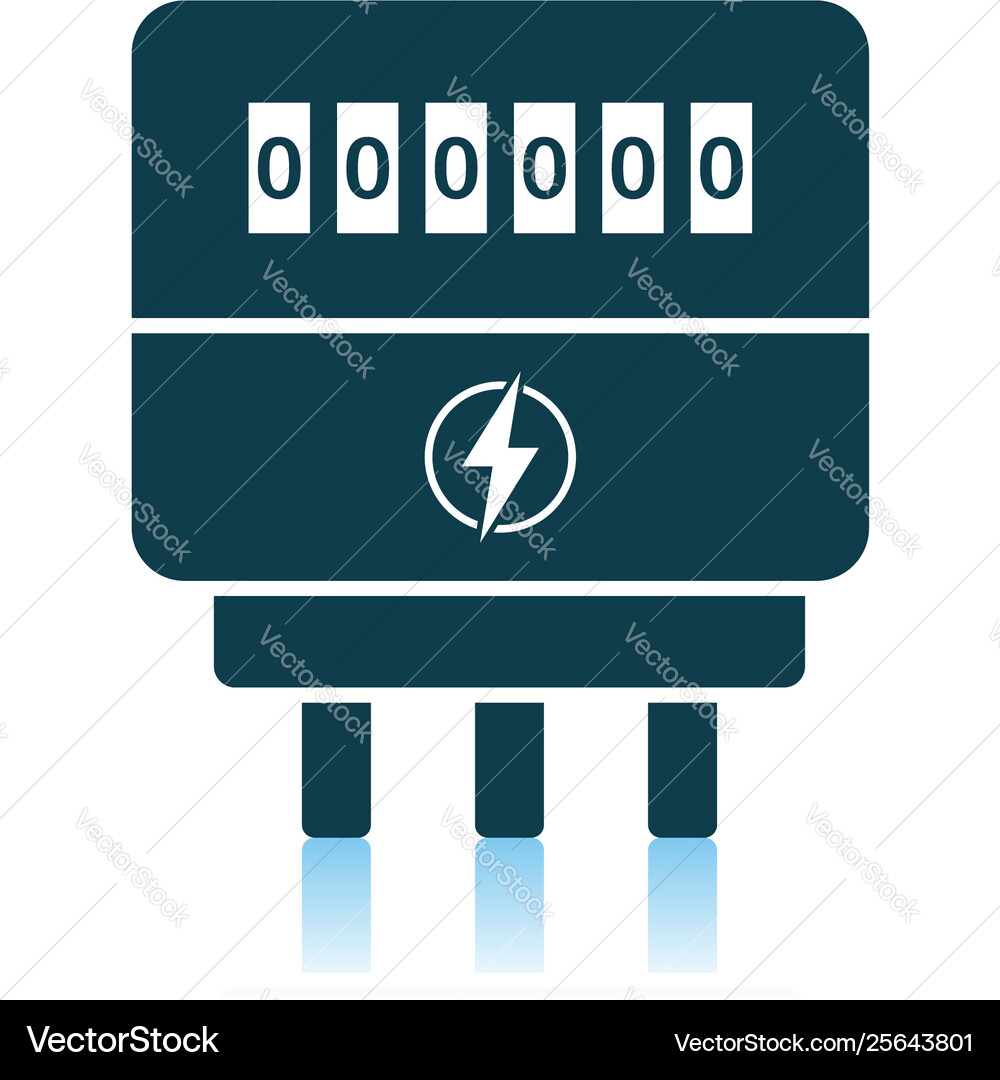 Electric meter icon Royalty Free Vector Image - VectorStock