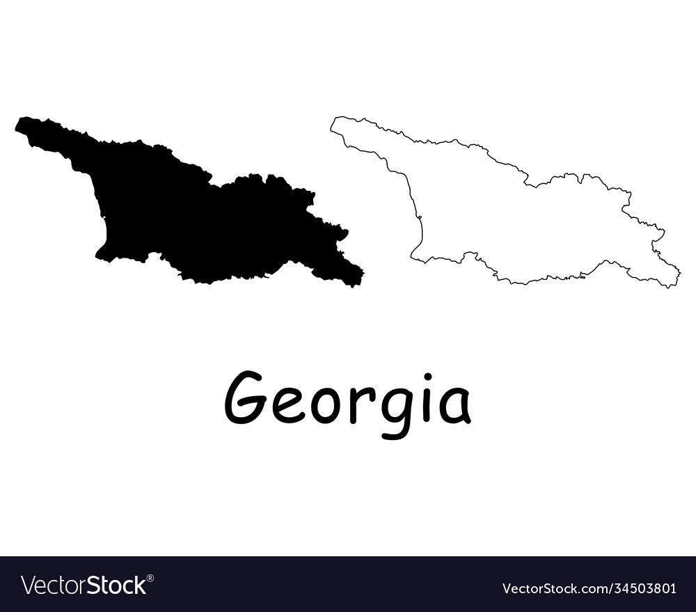 Georgia Map Royalty Free Vector Image - VectorStock