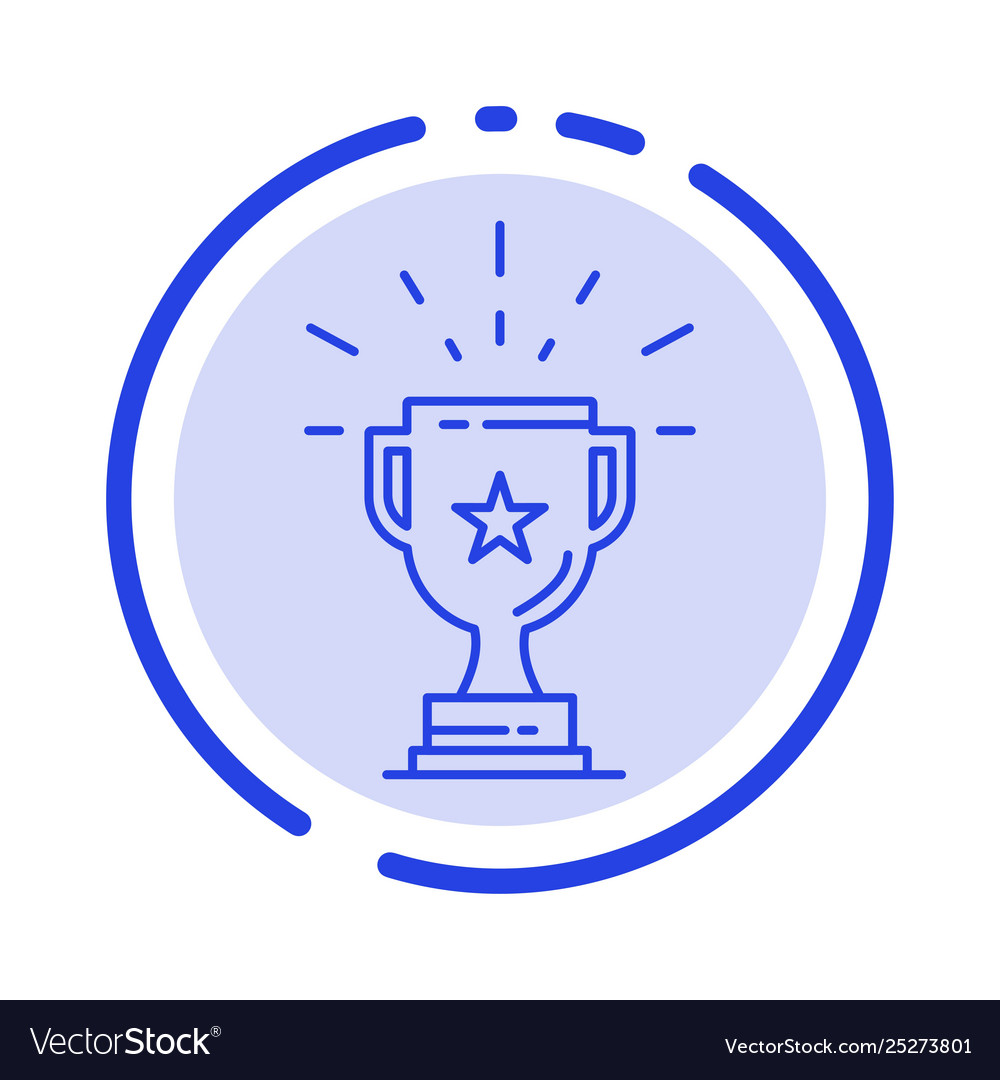 Trophy achievement award business prize win Vector Image