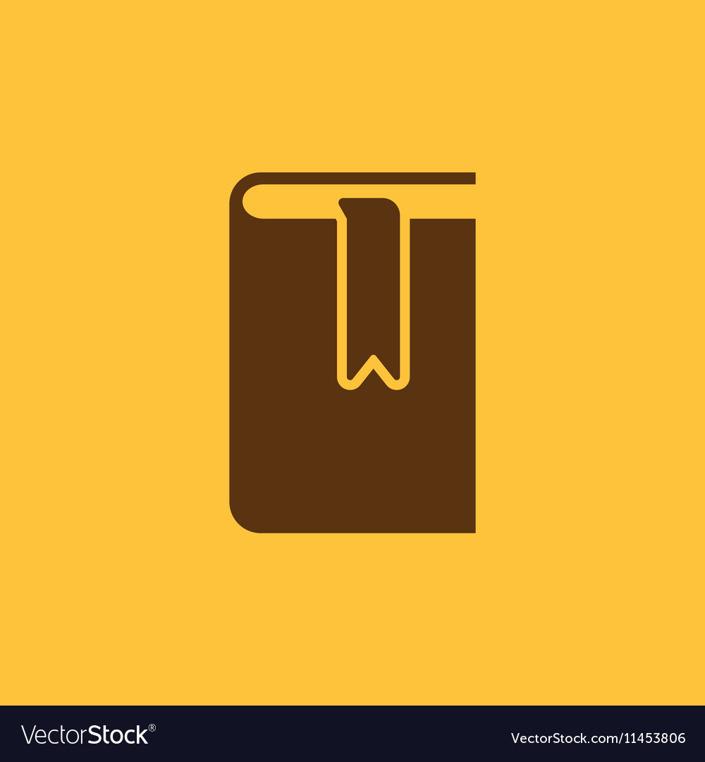 Book and bookmark icon design library