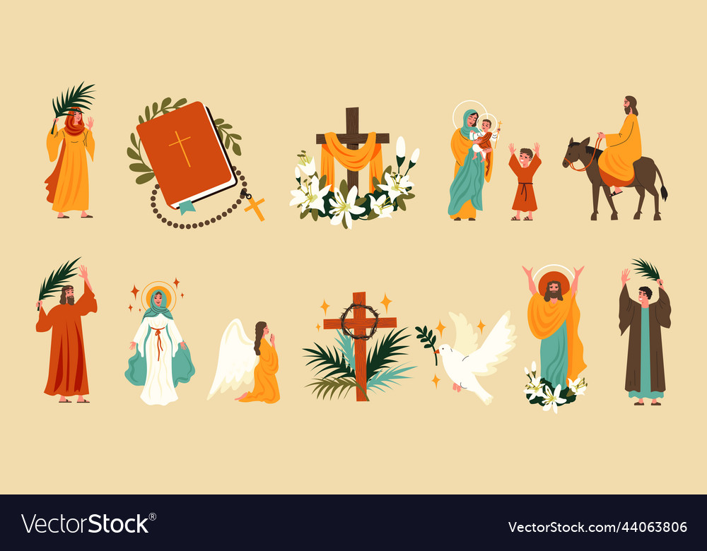 Easter icons set Royalty Free Vector Image - VectorStock