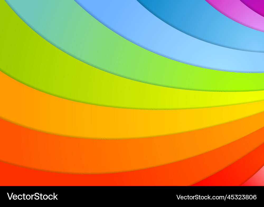 Rainbow waves background Royalty Free Vector Image