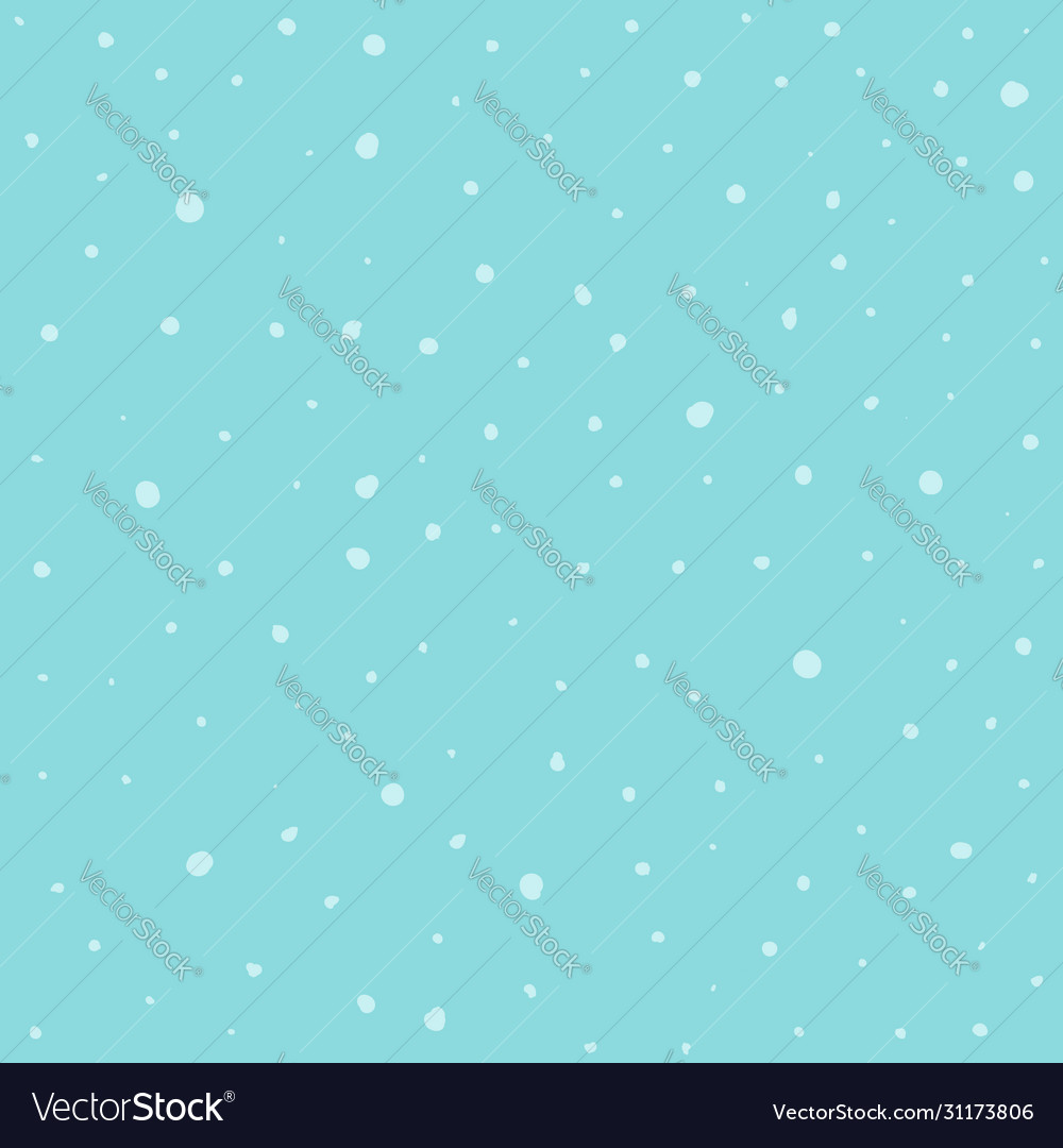 Seamless pattern hand drawn white snow flakes Vector Image