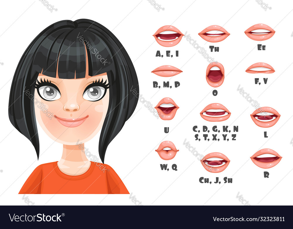 Premium Vector  Anime girl with brunette bob haircut vector art