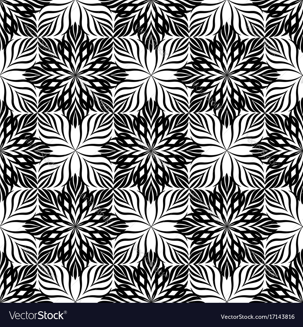 Abstract seamless pattern floral oriental