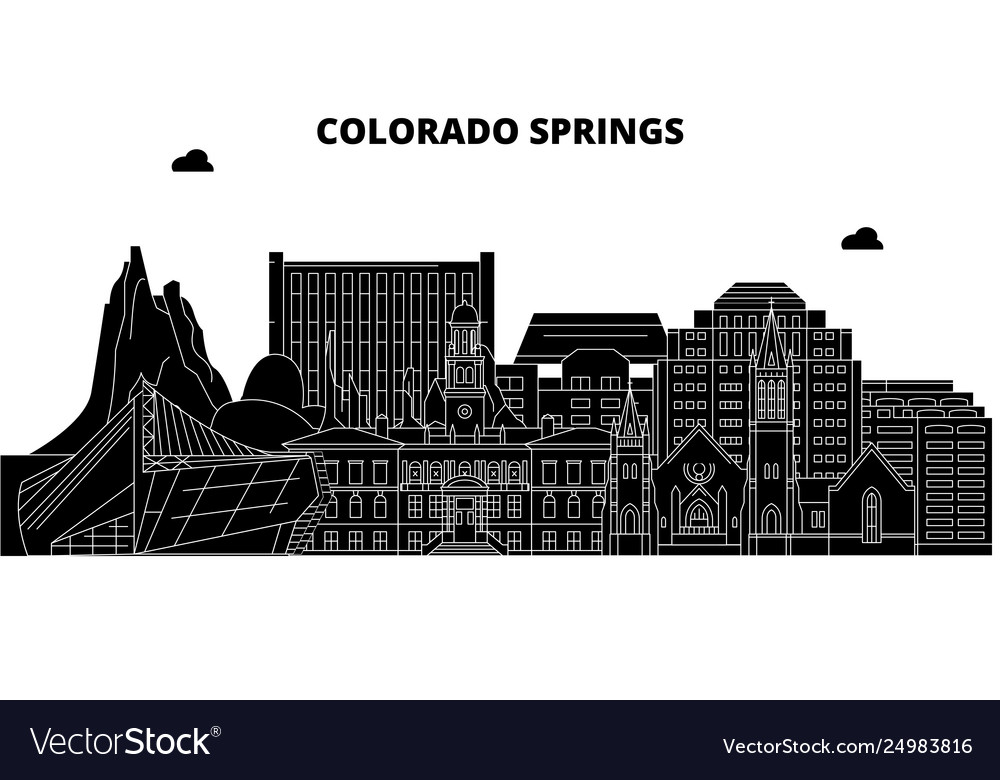 Colorado springsunited states skyline