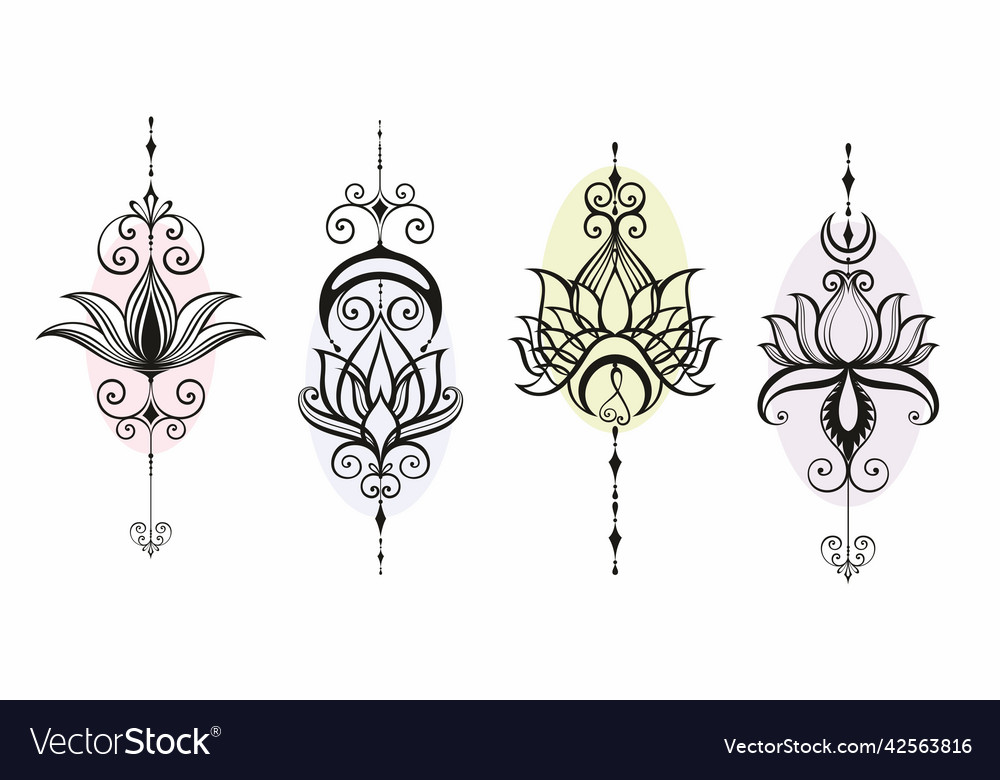 Lotus flower pattern