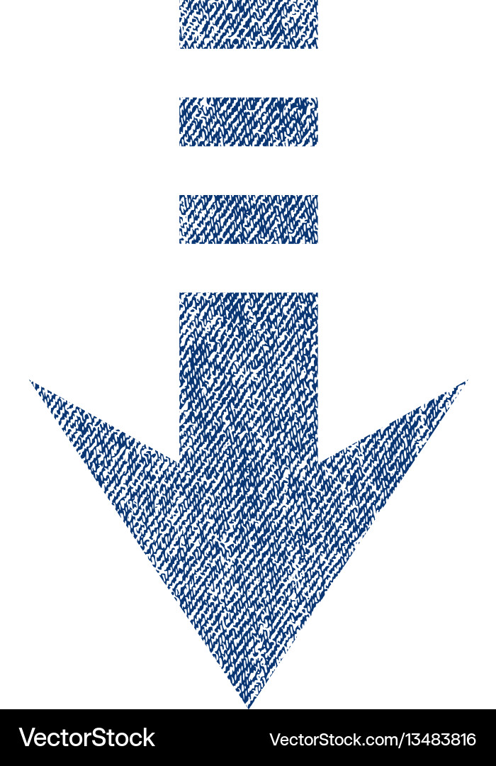 Send down fabric textured icon Royalty Free Vector Image