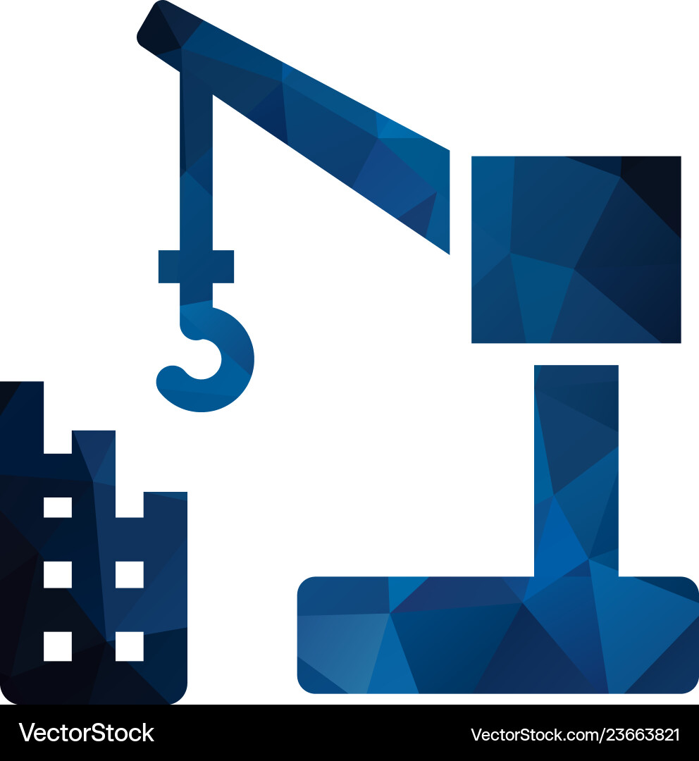 Construction crane Royalty Free Vector Image - VectorStock