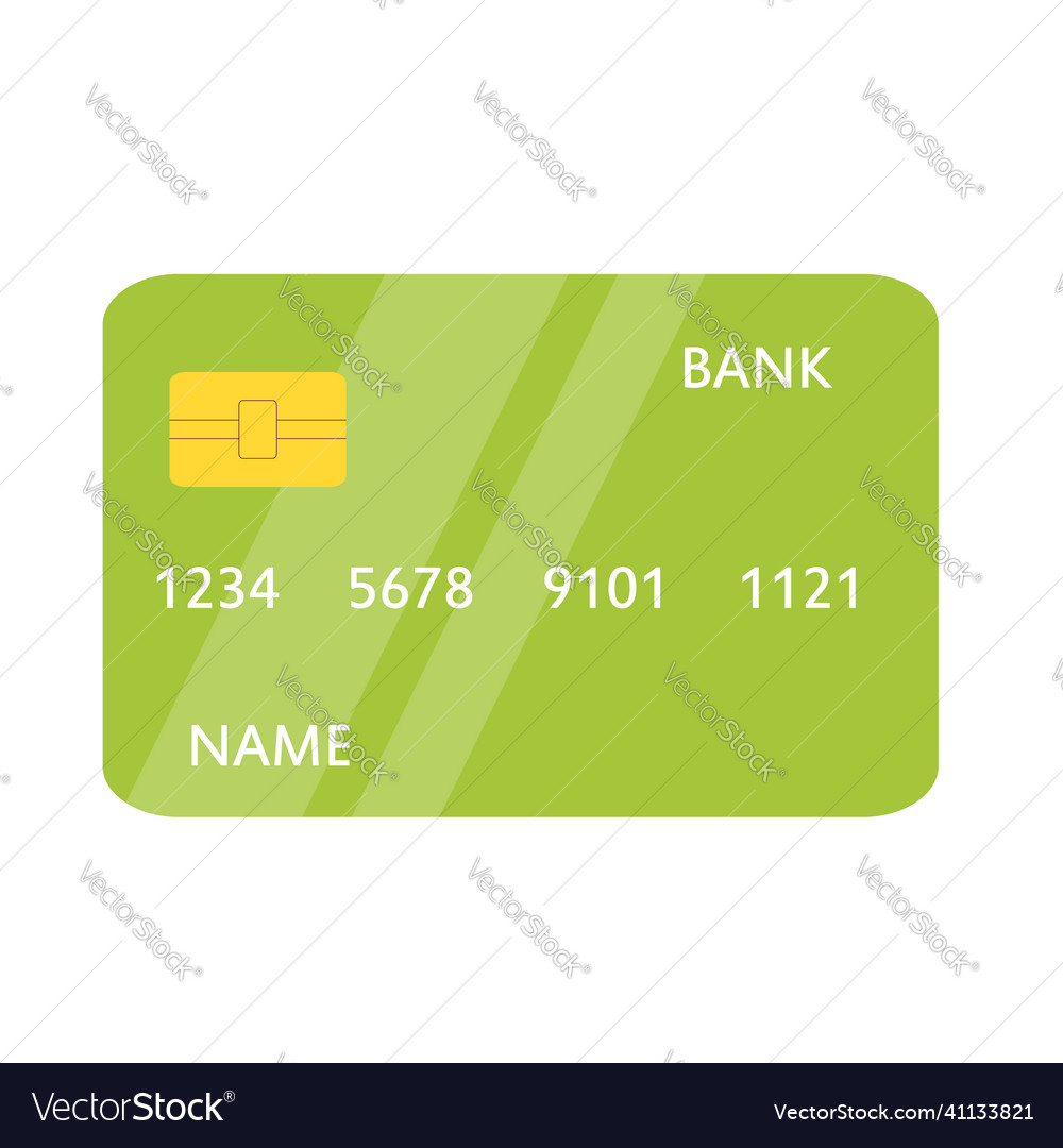 Credit card bank plastic template Royalty Free Vector Image