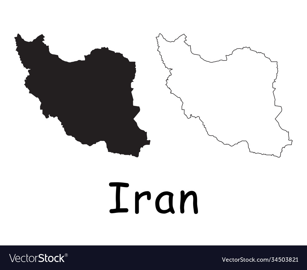 Iran map Royalty Free Vector Image - VectorStock