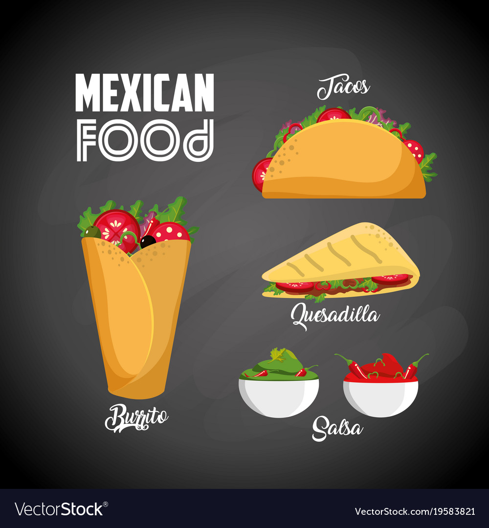 Mexican Food Design Royalty Free Vector Image - Vectorstock