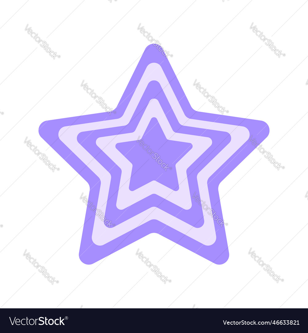 Repeating star icon in y2k retro style 2000s Vector Image