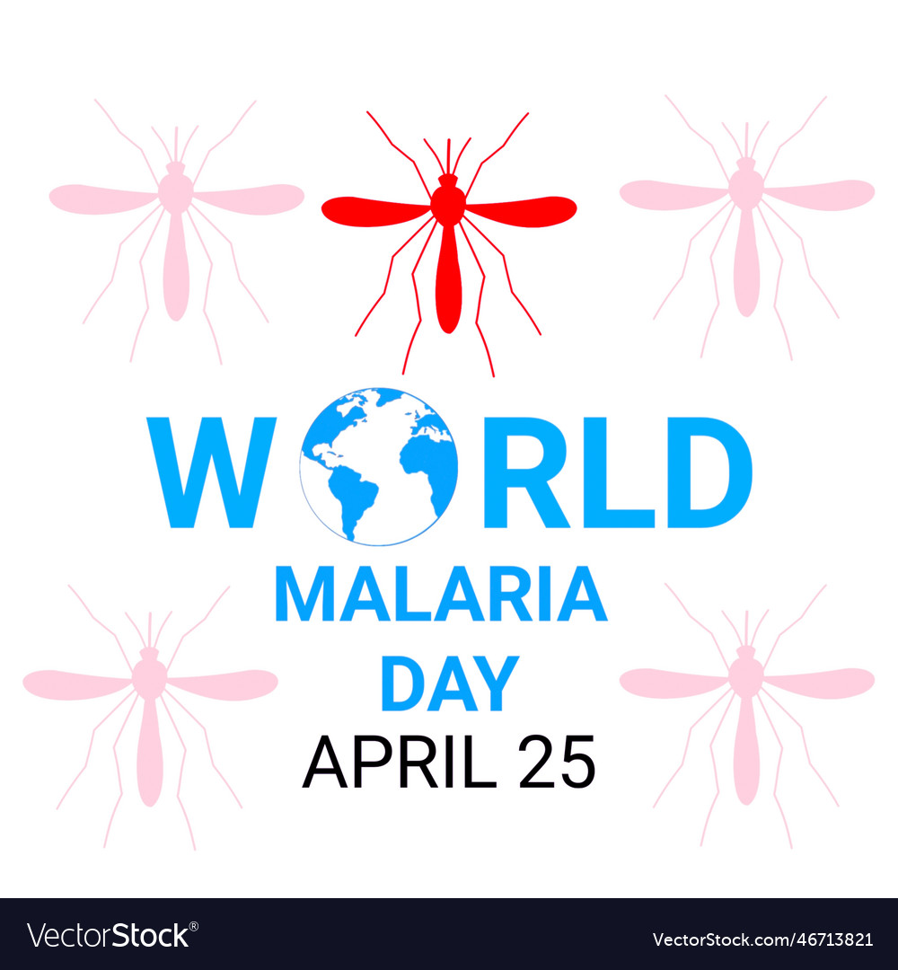 World malaria day Royalty Free Vector Image - VectorStock