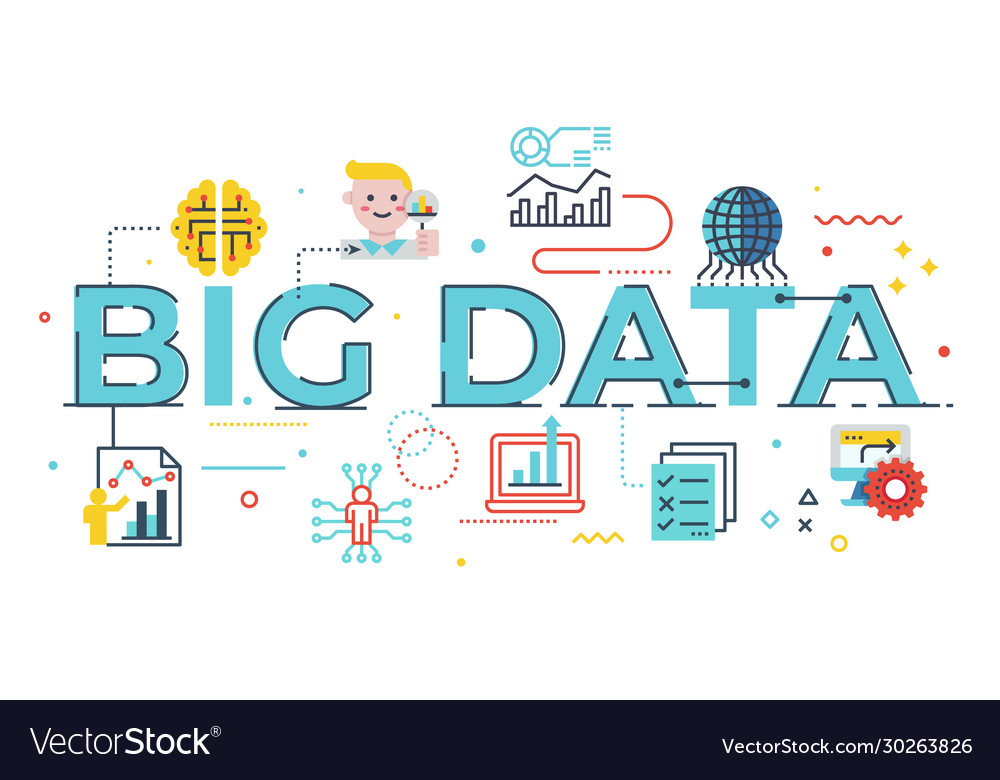 Data word. Illustrator words.