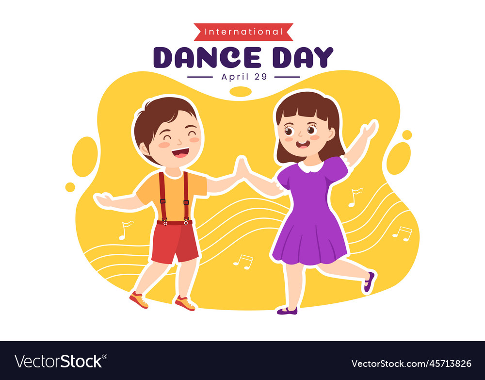 International dance day with professional kids