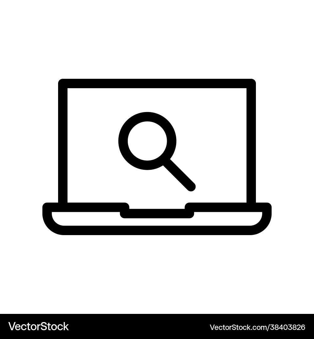 Laptop Royalty Free Vector Image Vectorstock