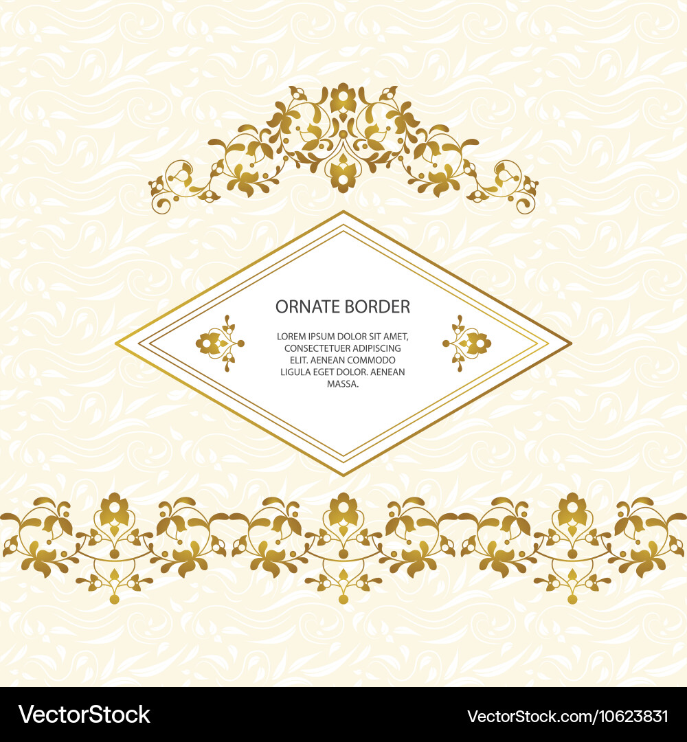 Decorative frame elegant element Royalty Free Vector Image