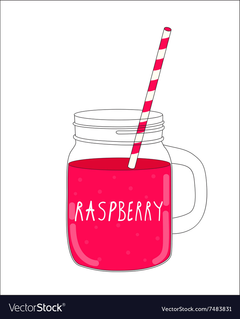 Fresh raspberry smoothie healthy food