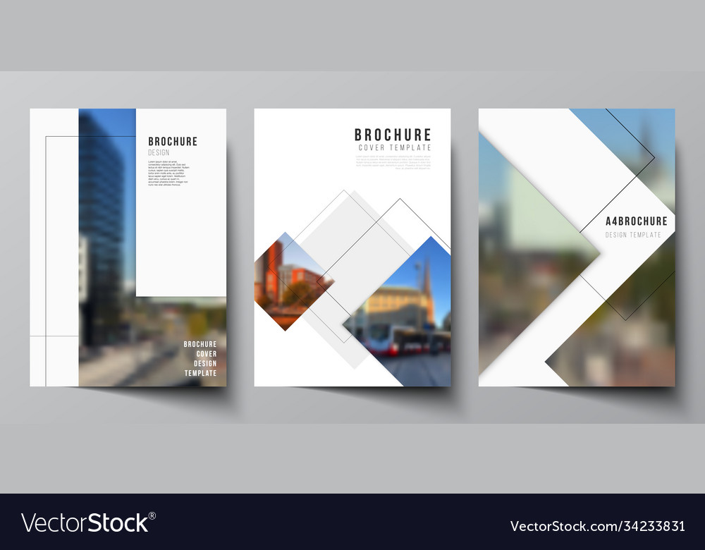 Download Layout A4 Format Cover Mockups Design Royalty Free Vector