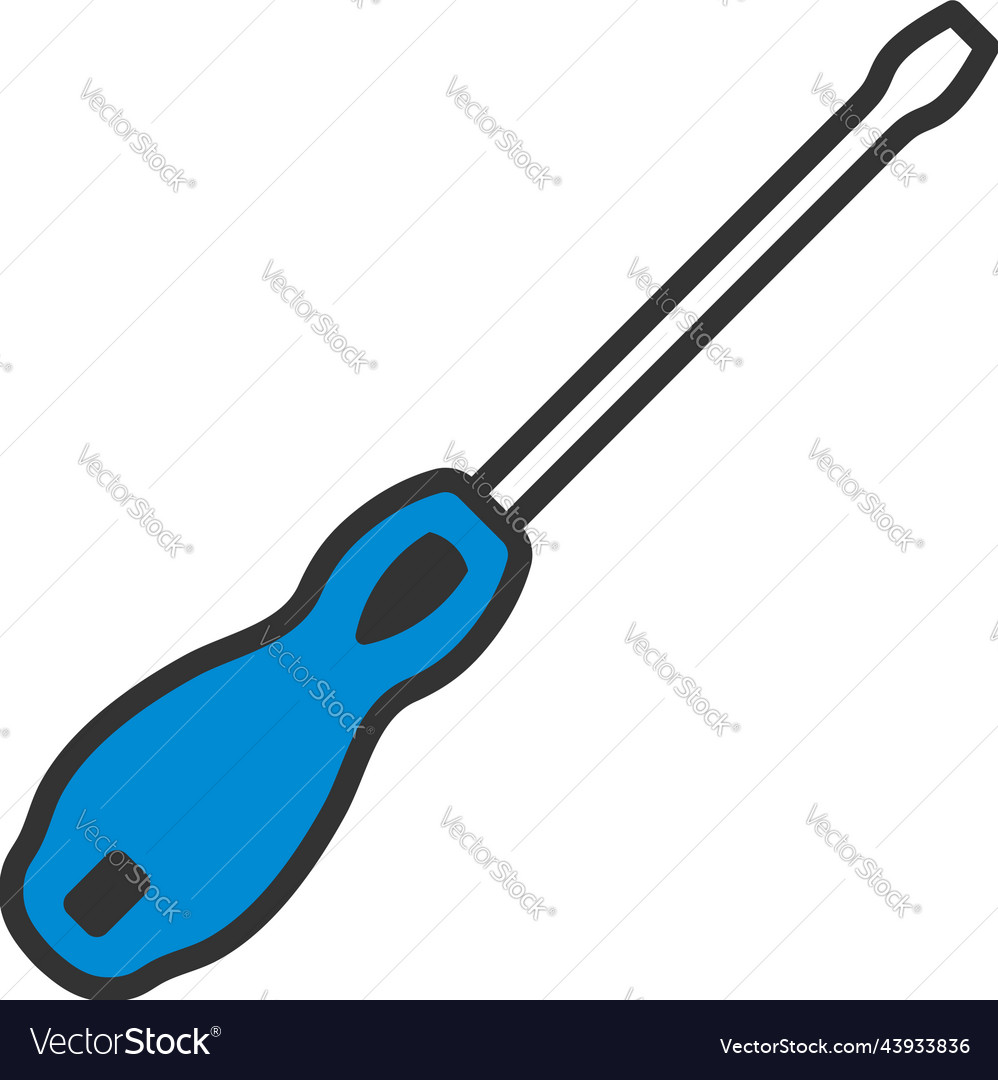 Icon Of Screwdriver Royalty Free Vector Image Vectorstock