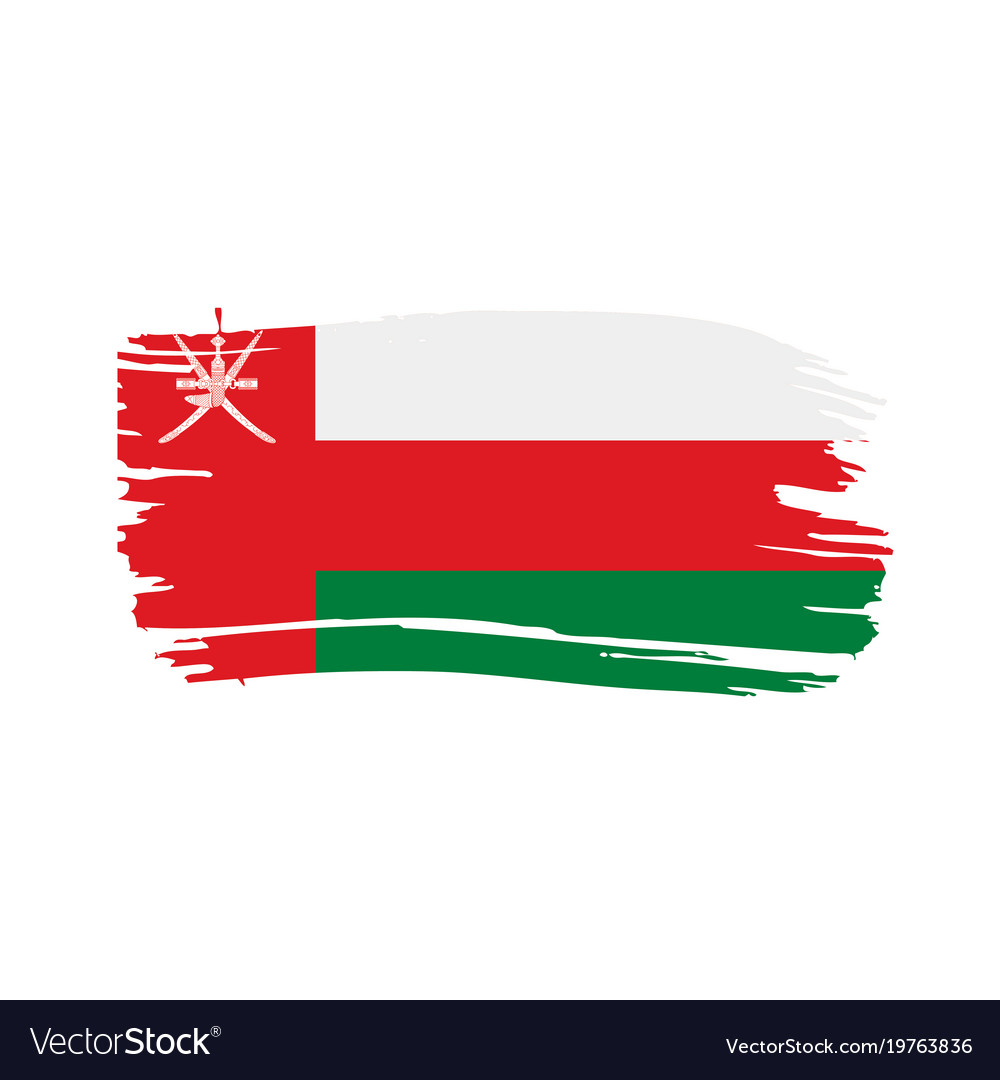 Oman flag Royalty Free Vector Image - VectorStock