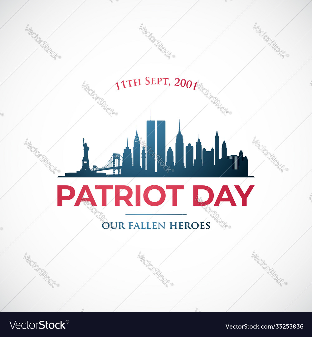 September 11 Patriot Day Royalty Free Vector Image