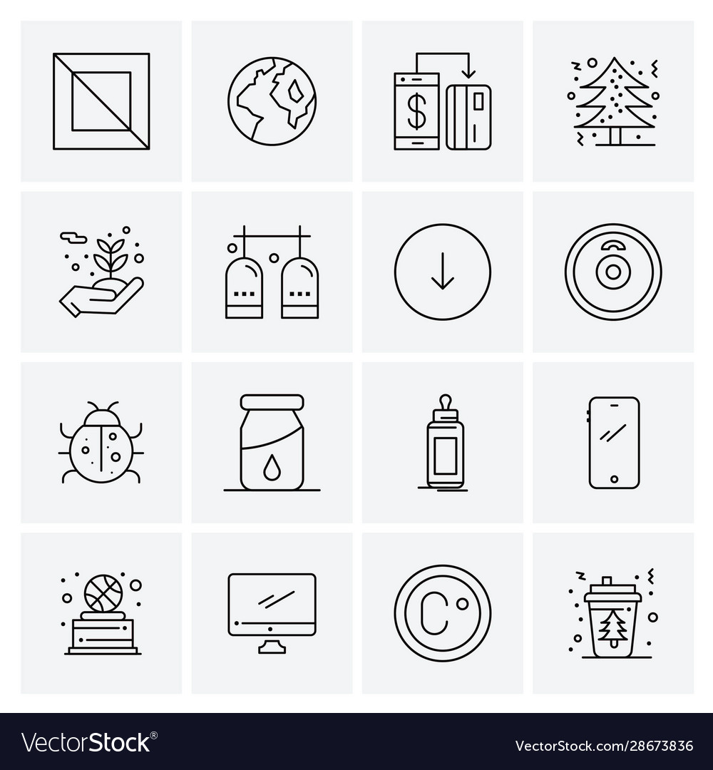 Set 16 universal icons business