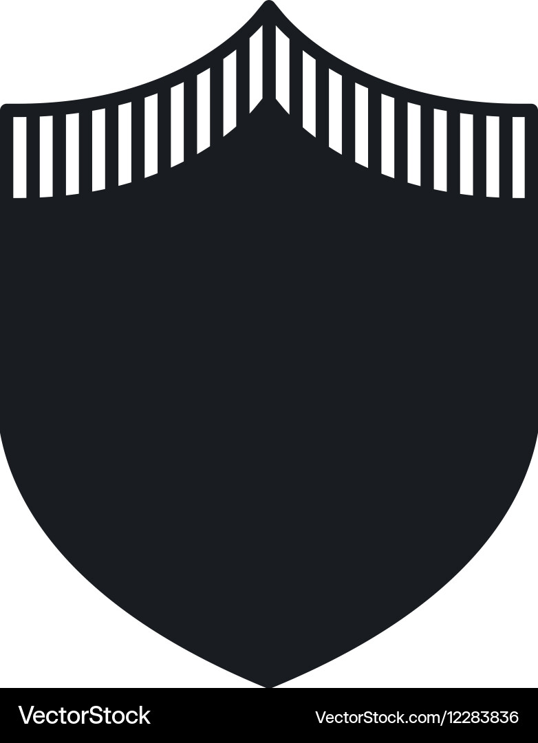 Shield security isolated icon Royalty Free Vector Image