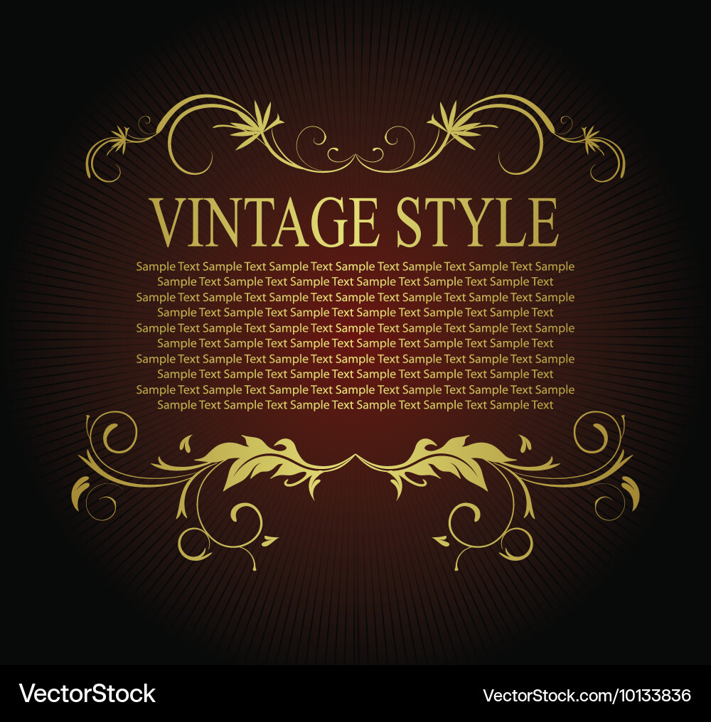 Vintage background Royalty Free Vector Image - VectorStock