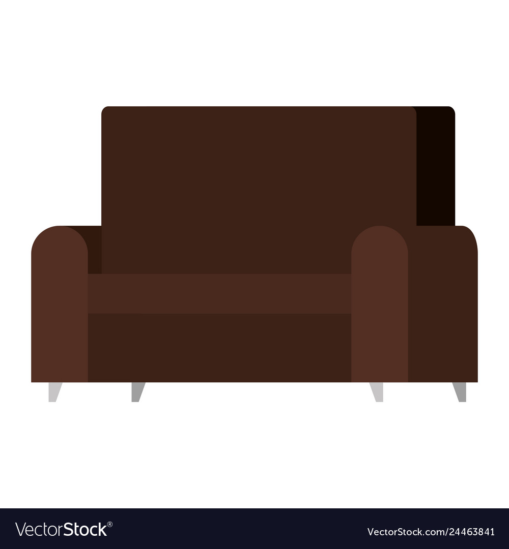 Comfortable sofa isolated icon