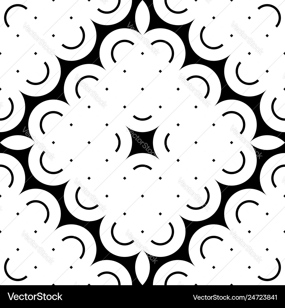 Design seamless monochrome decorative pattern Vector Image