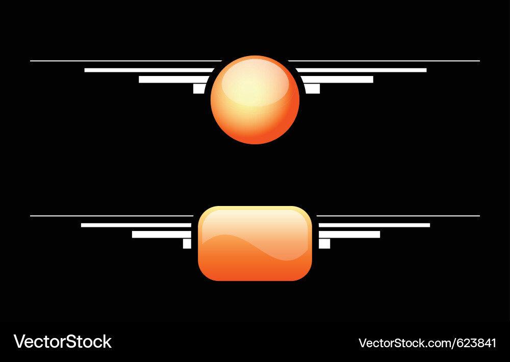 Empty buttons Royalty Free Vector Image - VectorStock