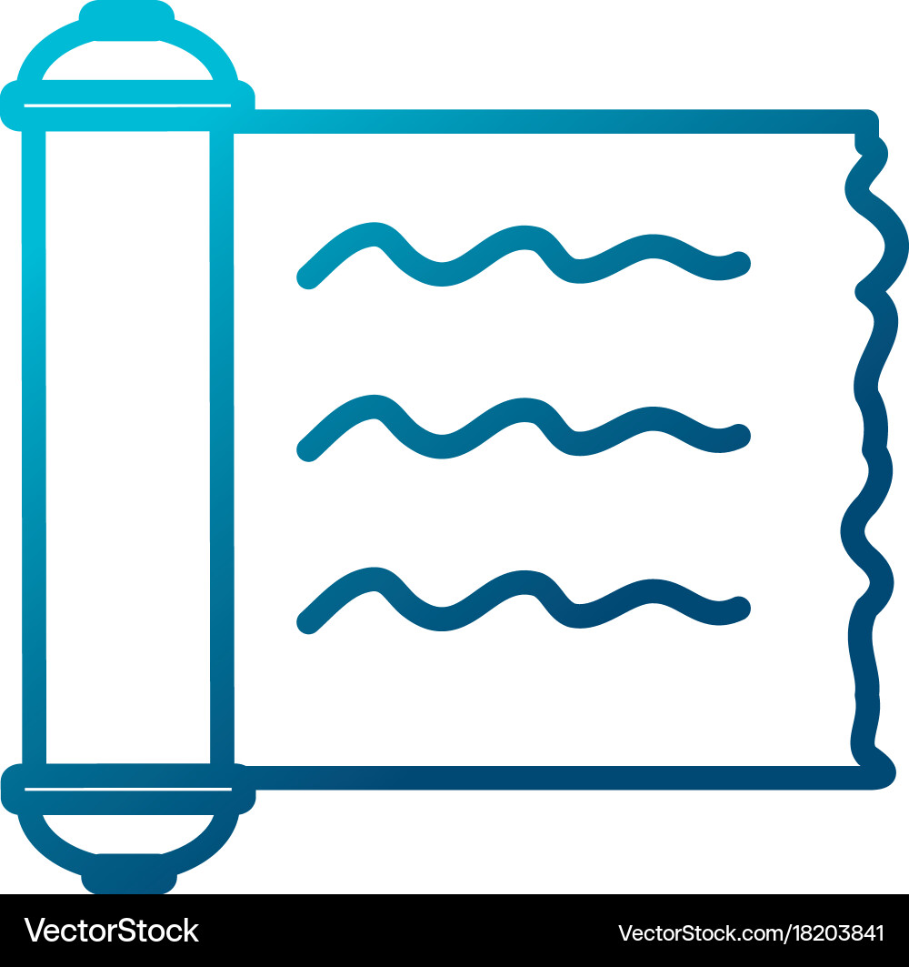 Papyrus scroll isolated Royalty Free Vector Image