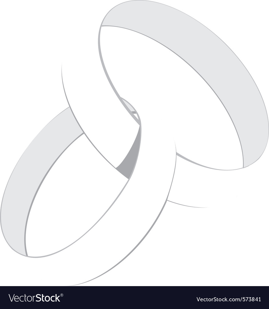 Wedding rings Royalty Free Vector Image - VectorStock