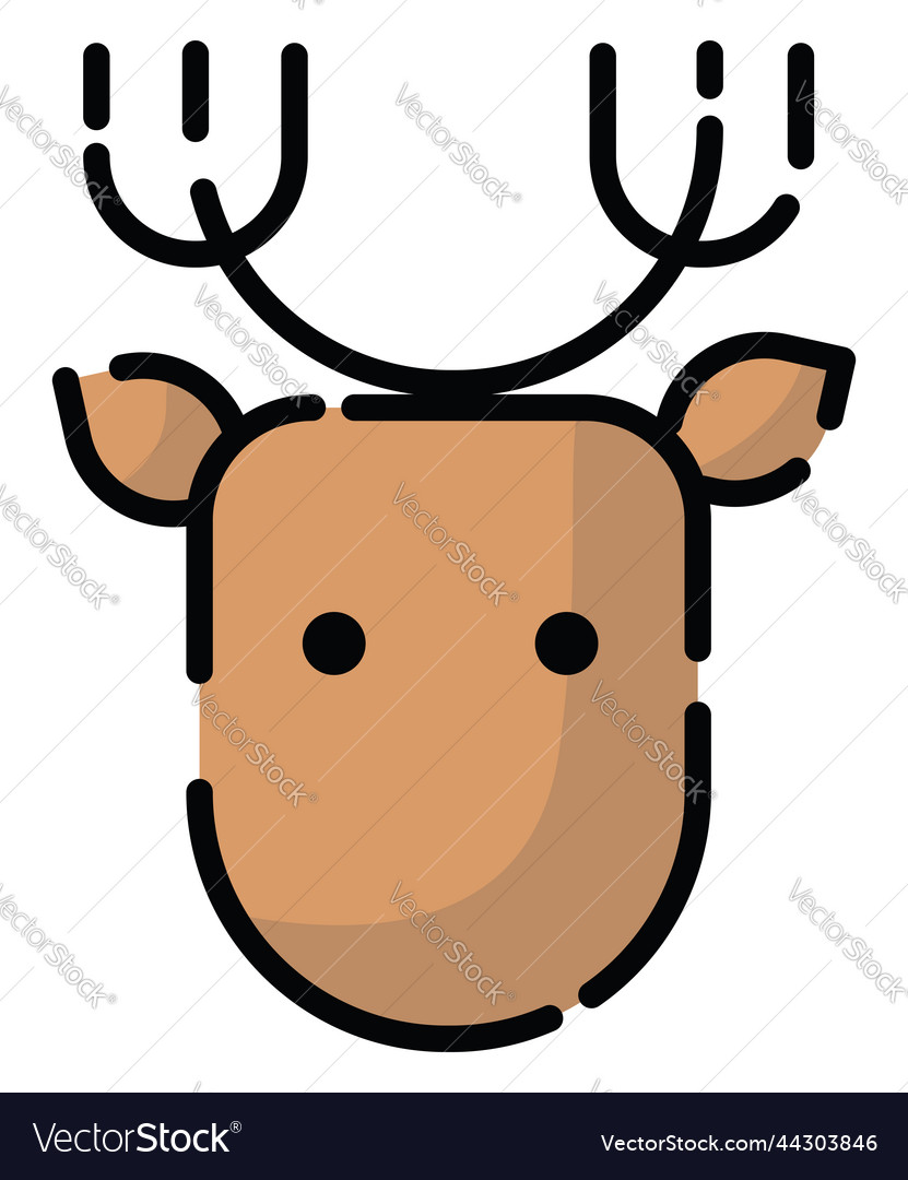 Deer animal on a white background Royalty Free Vector Image