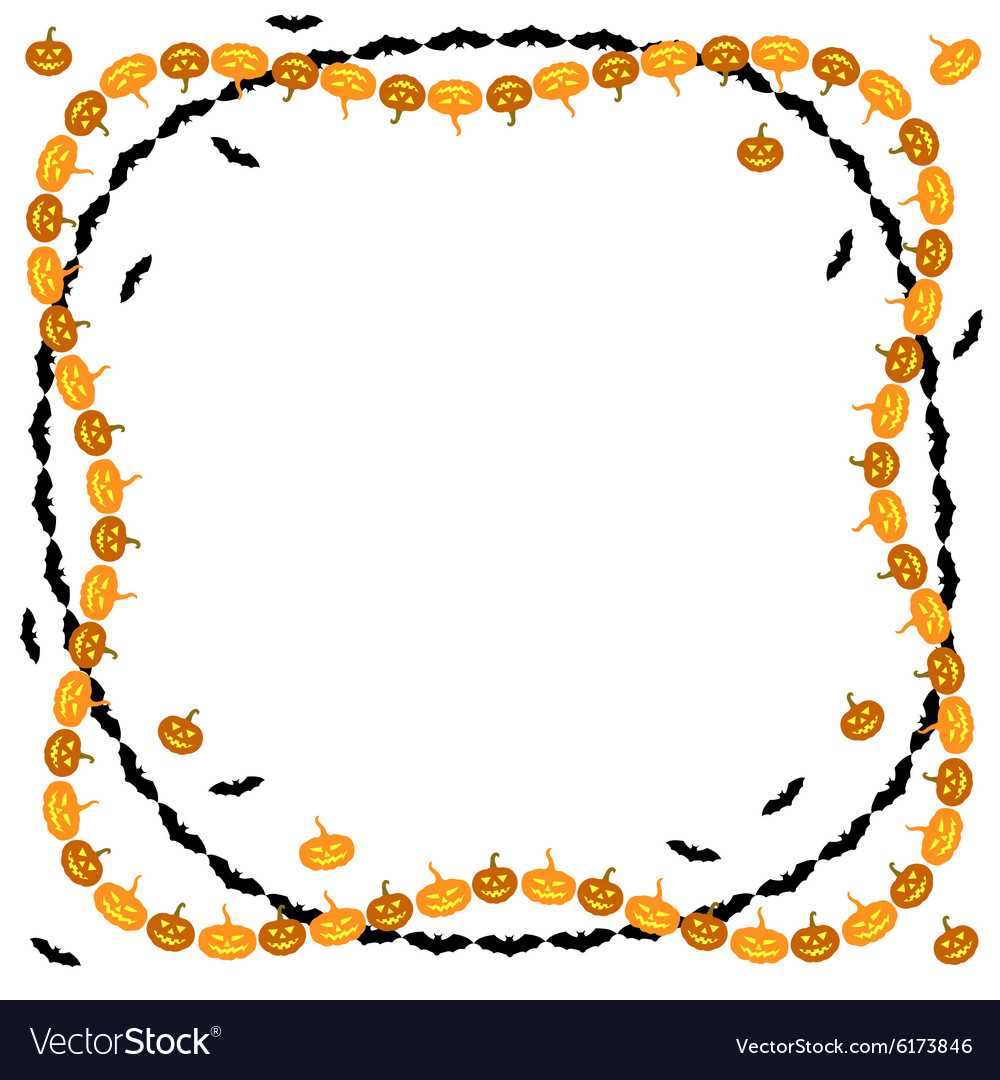 Halloween frame Royalty Free Vector Image - VectorStock