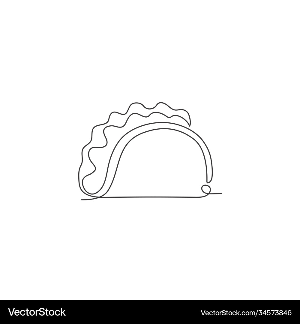 Single continuous line drawing stylized Royalty Free Vector