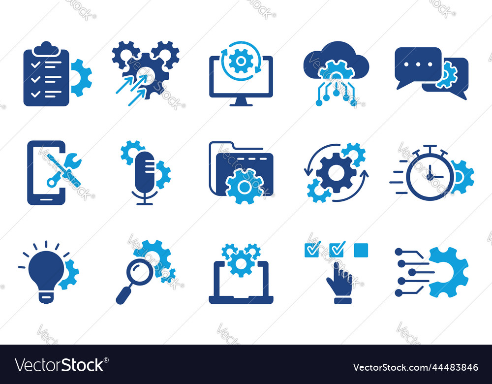 Technology configuration silhouette icon