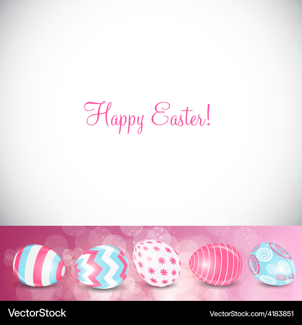 Beautiful easter egg background Royalty Free Vector Image