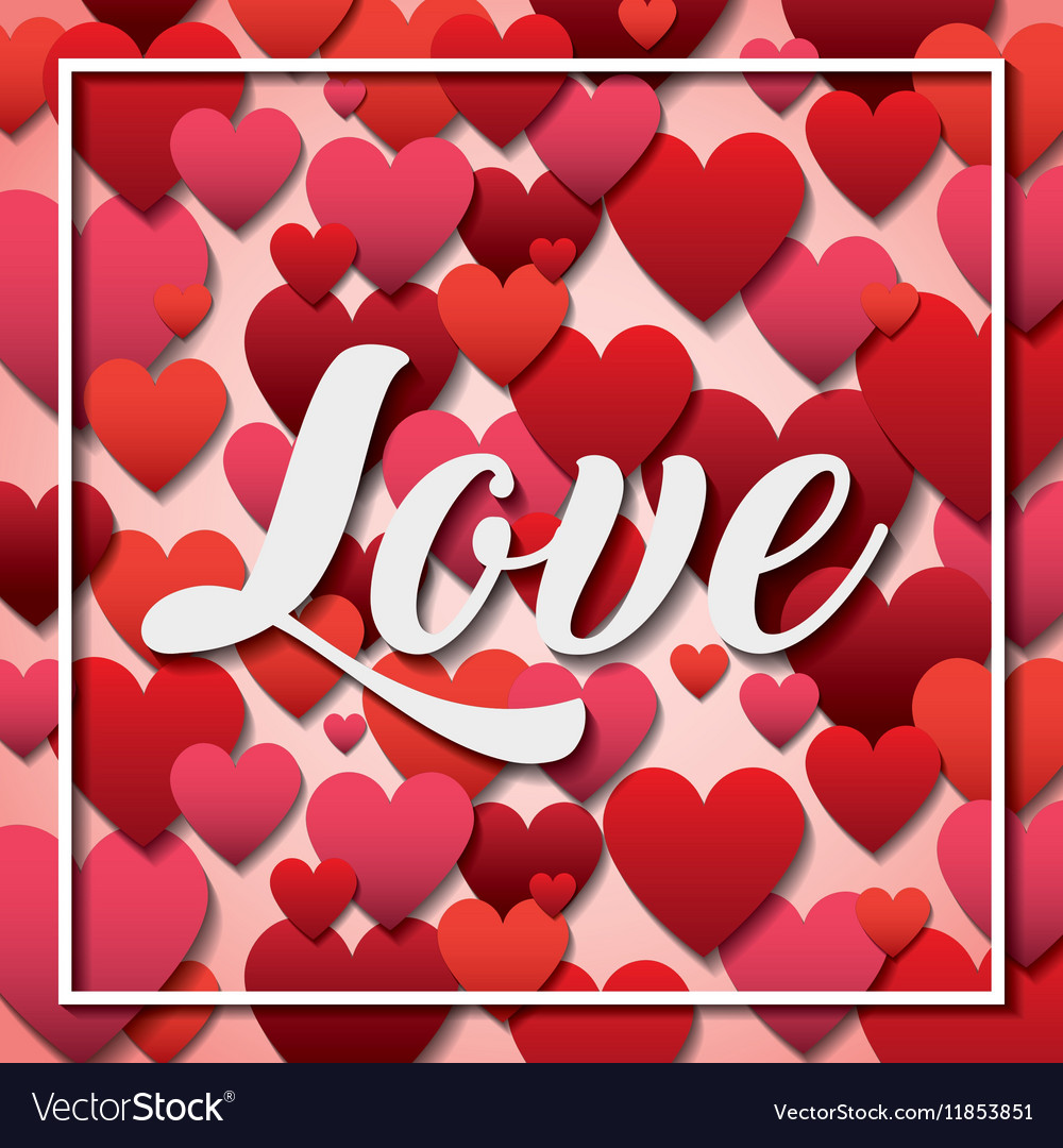 Card of love design Royalty Free Vector Image - VectorStock