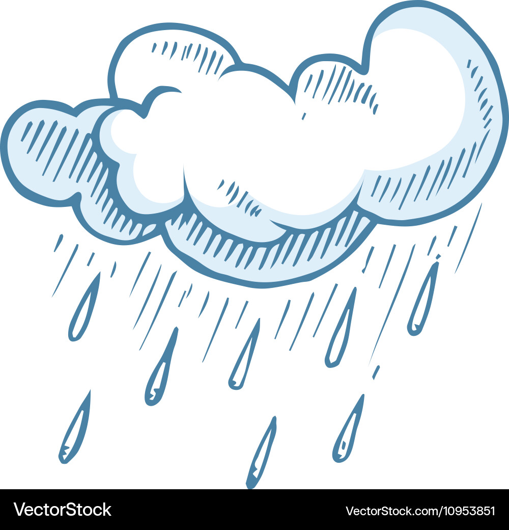 Doodle big set of hand drawn clouds Royalty Free Vector