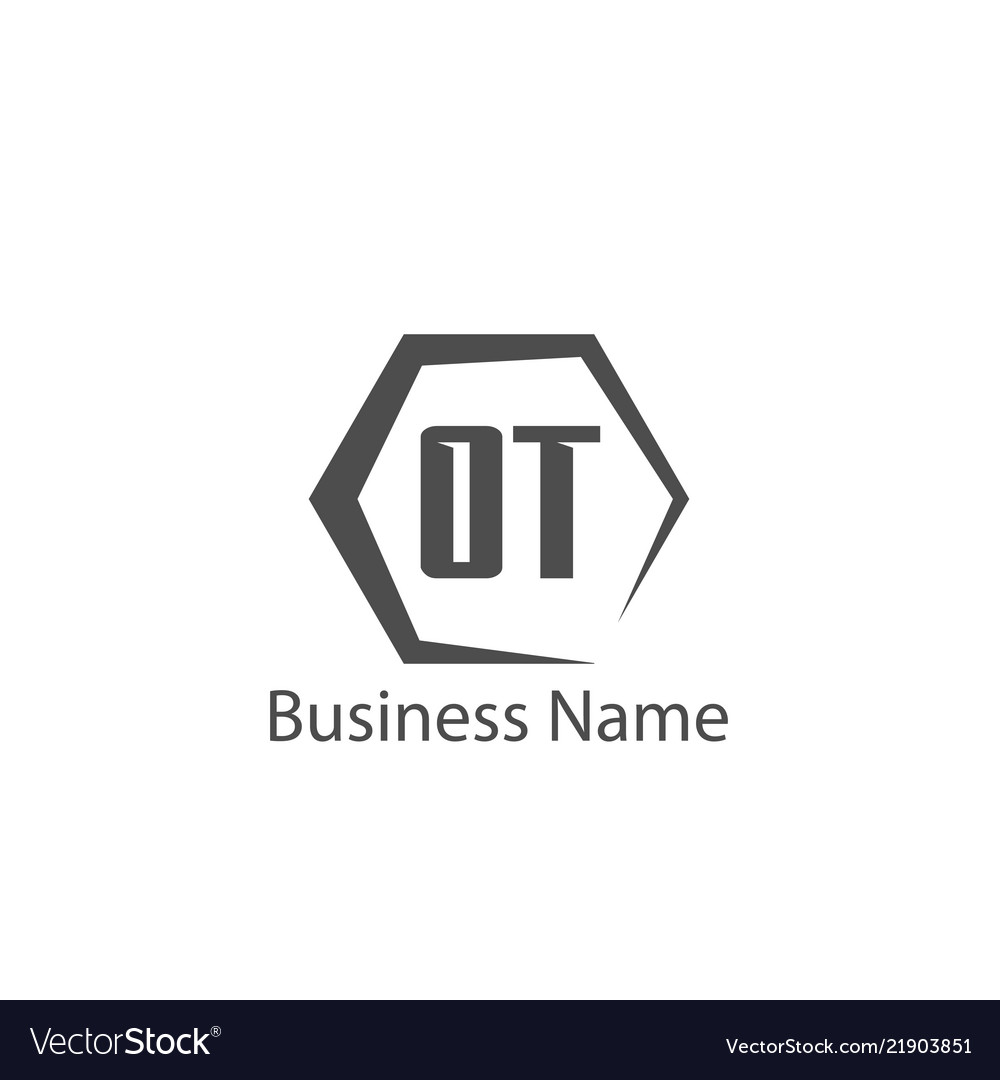 Initial letter ot logo template design