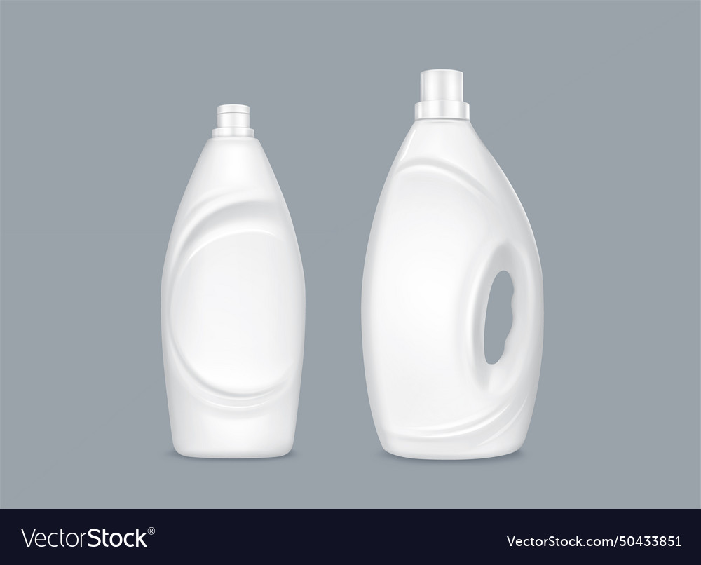 Laundry detergent bottles set Royalty Free Vector Image