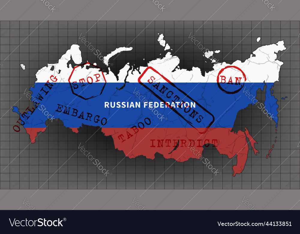 Premium Vector  Map of russia russian flag line of russia