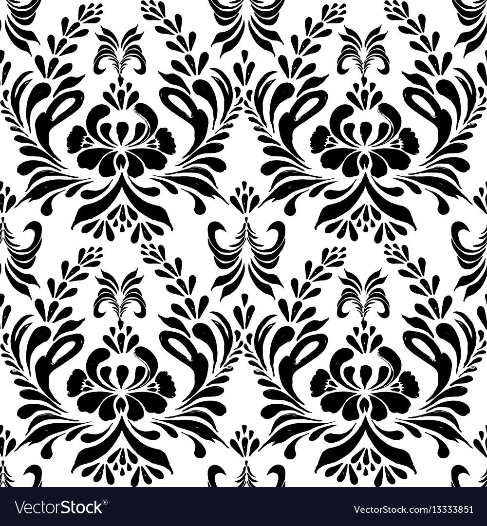 Seamless pattern with floral background